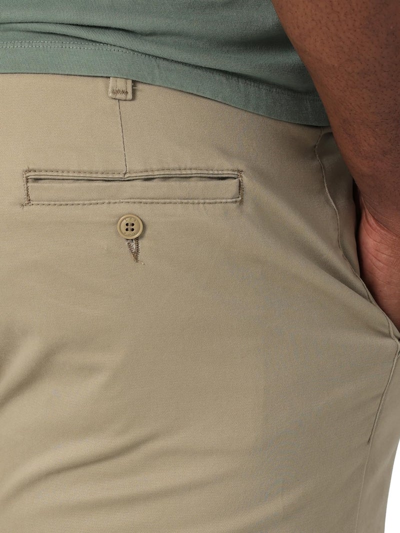 Lee Men's Big & Tall Extreme Motion Flat Front Regular Straight Pant Original Khaki 46W x 30L - Image 2